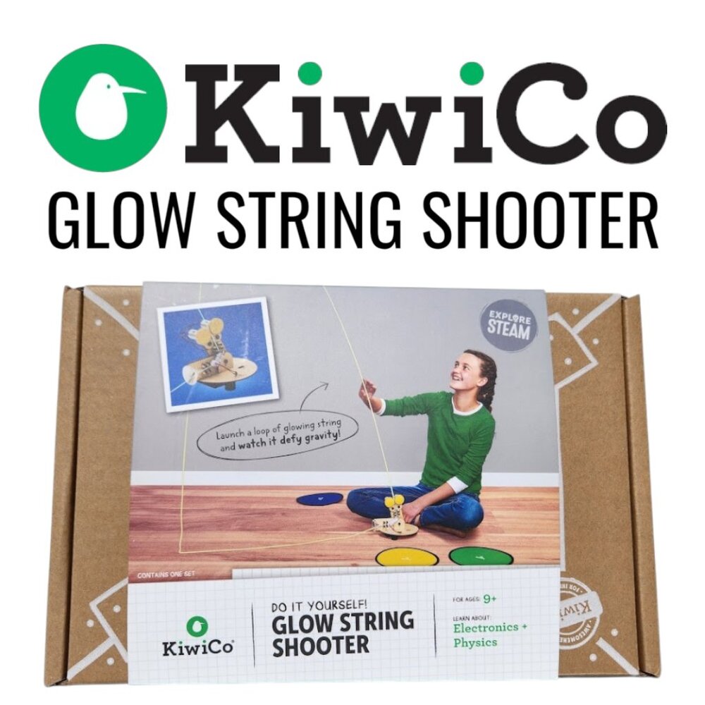 KiwiCo Kiwi Co. Glow String Shooter Science Kit STEM DIY Craft Set Physics Assem